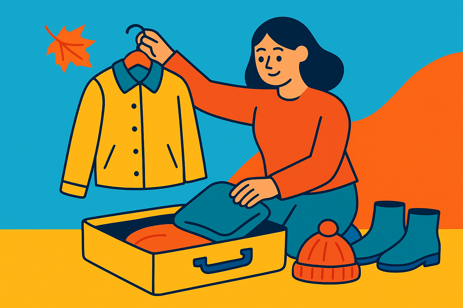 Illustration for Packing for a Fall Weekend Getaway Without the Overthinking